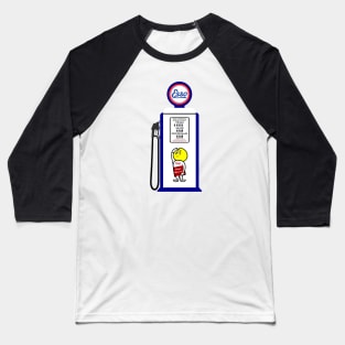 Gas Pump 50's Vintage Art Baseball T-Shirt